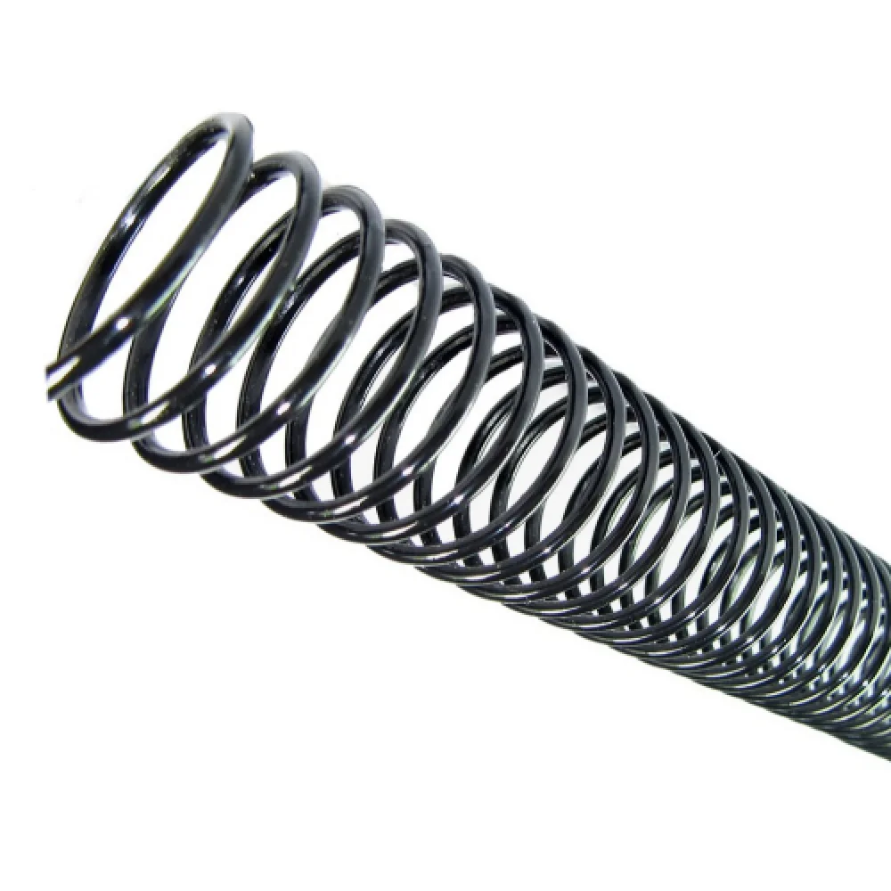 Espiral Preto 09Mm P/50 Fls. (Cento) Plaspiral