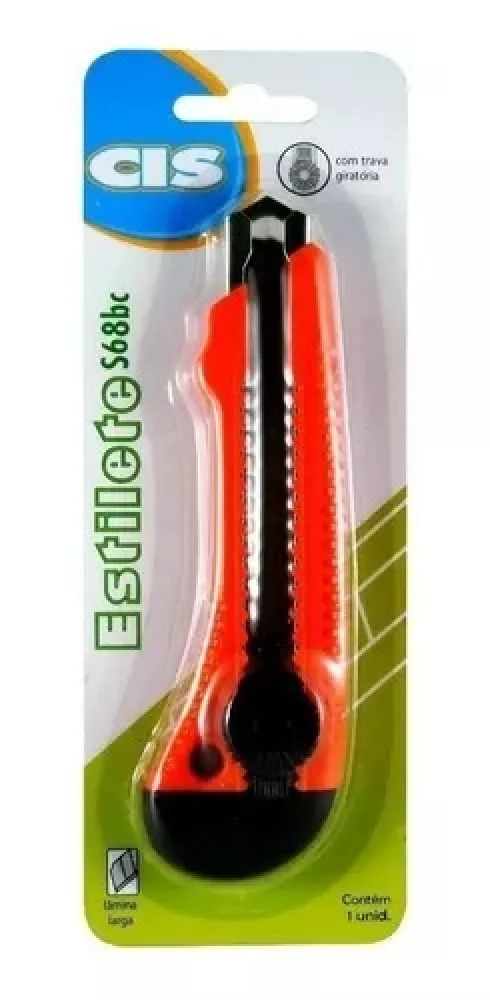 Estilete Largo de Metal C/ Trava Cis S68Bc