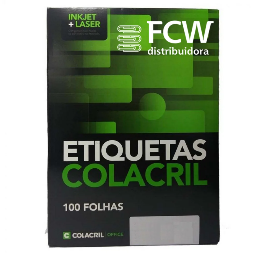 Etiqueta 6183/Cc183 C/100 Fls. C/10 Etiquetas Colacril