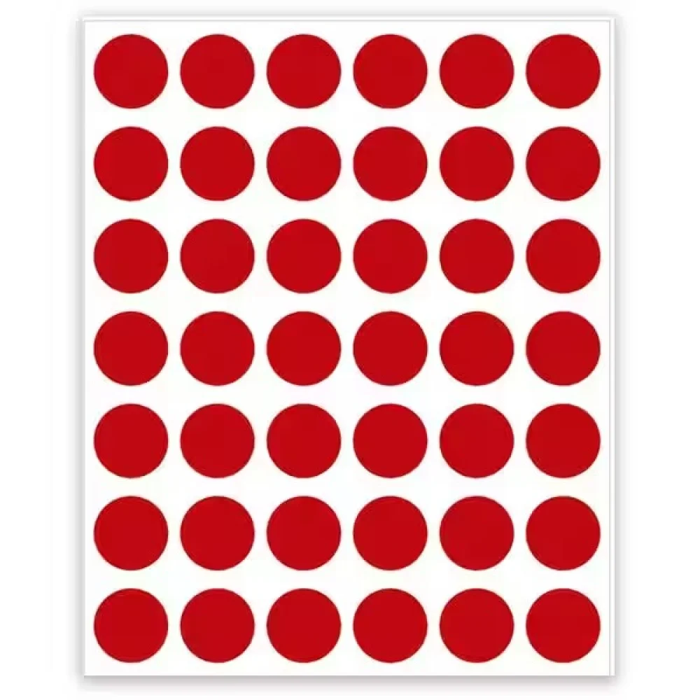 Etiqueta Pimaco Tp-12 Vermelha C/210 Unidades