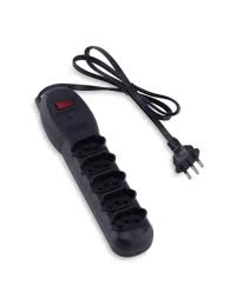 Filtro de Linha 5 Tomadas Preto 10A Force Line