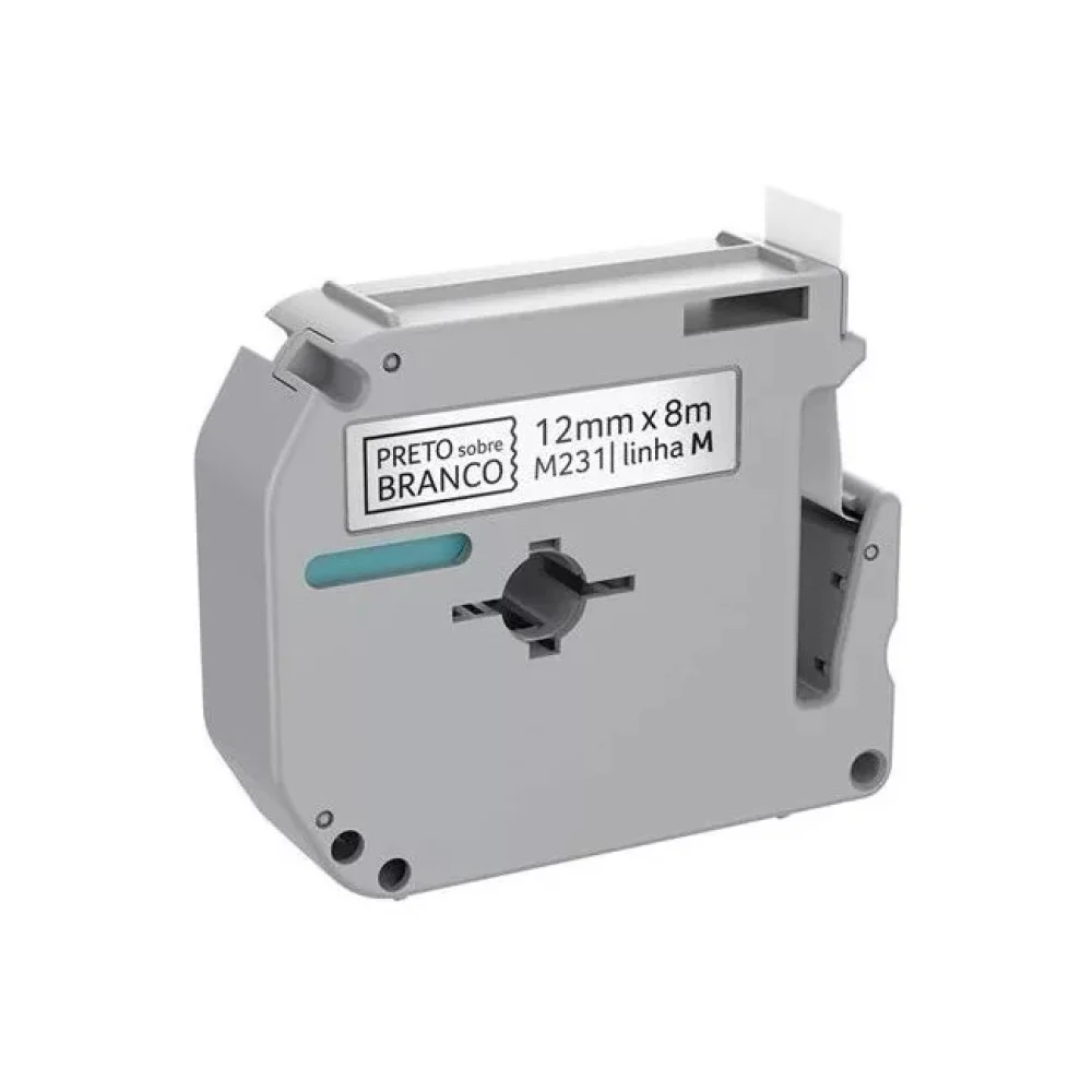Fita Rotulador Eletr Brother 12 MM Pto/Bco M231 Masterp Promocao