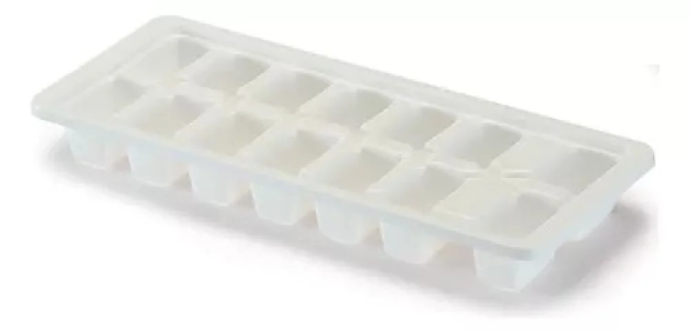 Forma para Gelo Branca 14 Pedras