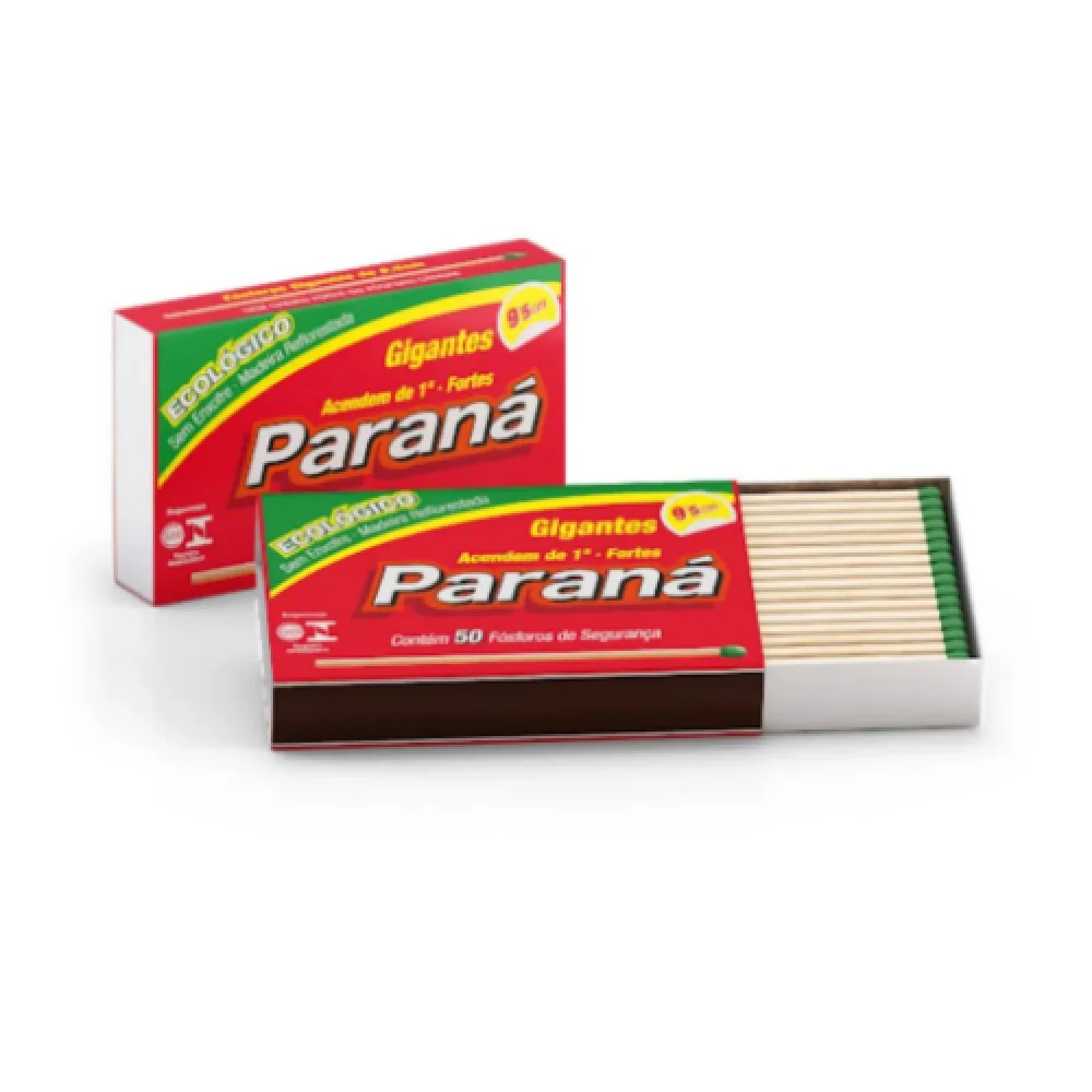 Fosforo Paraná Gigante Eco 9,5 CM C/ 50 Palitos