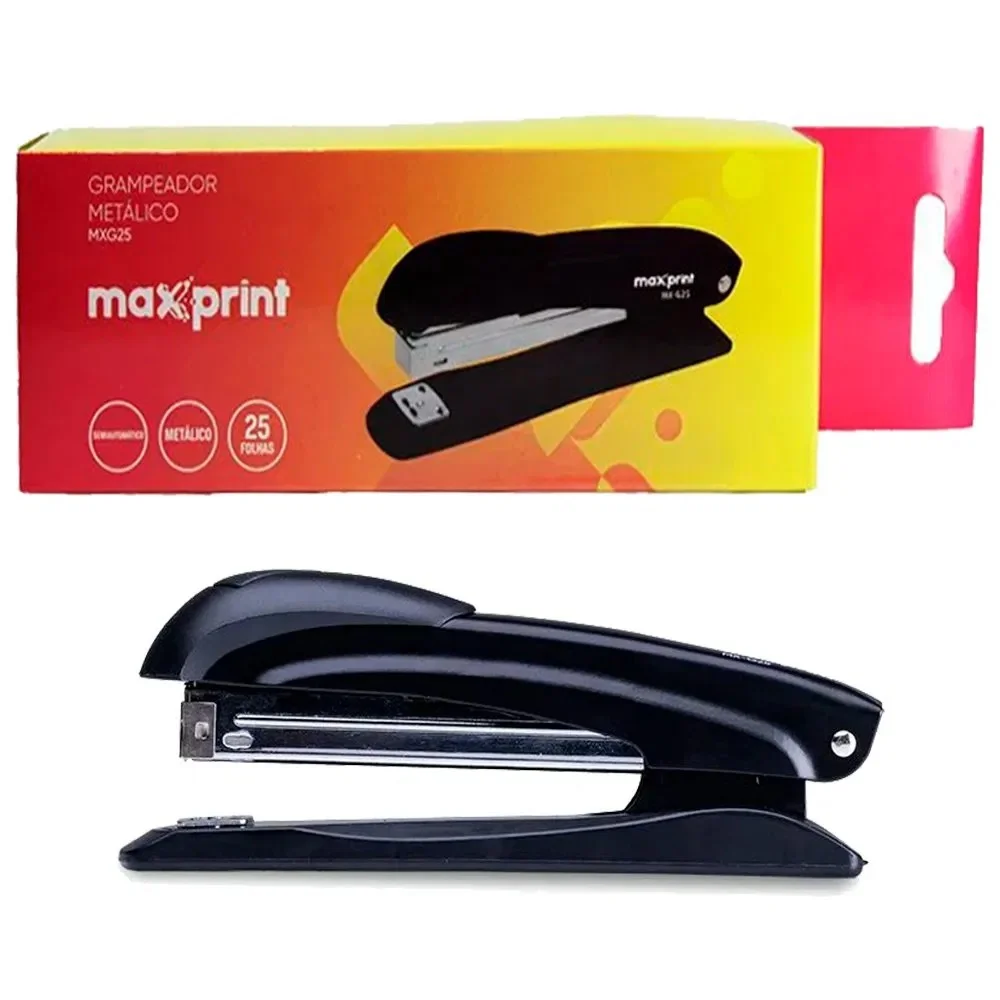 Grampeador 26/6 15,5 CM Metal Mxg25 P/ 25 Fls