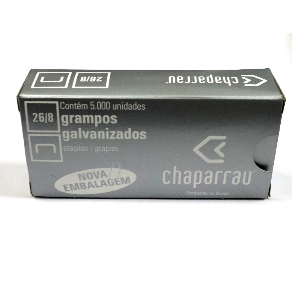 Grampo Galvanizado 26/8 com 5000 Chaparrau