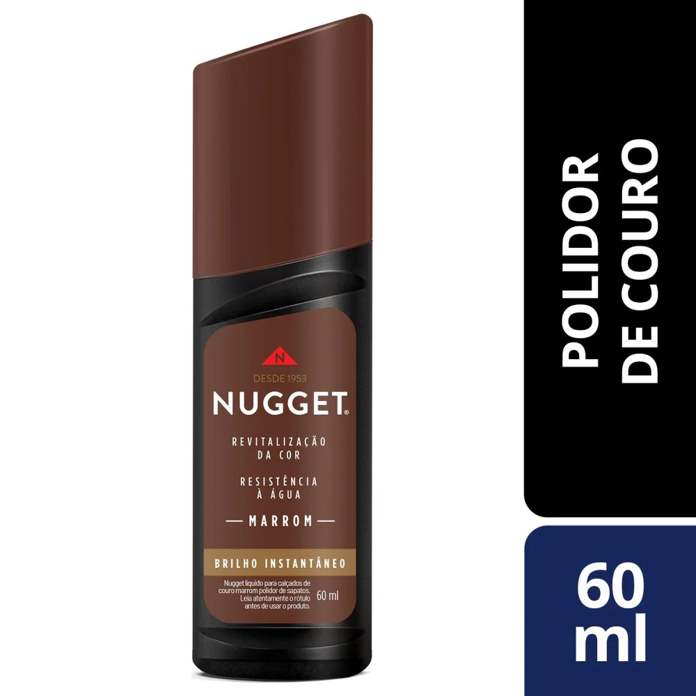 Graxa de Sapato Nugget Marrom 60 ML