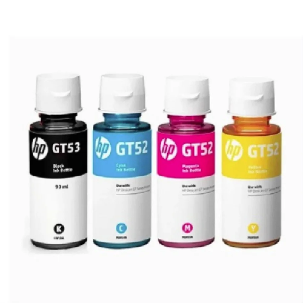 Kit Tinta Hp Gt52/53 Ecotank B/C/M/Y (Bl 90Ml CL 70Ml)