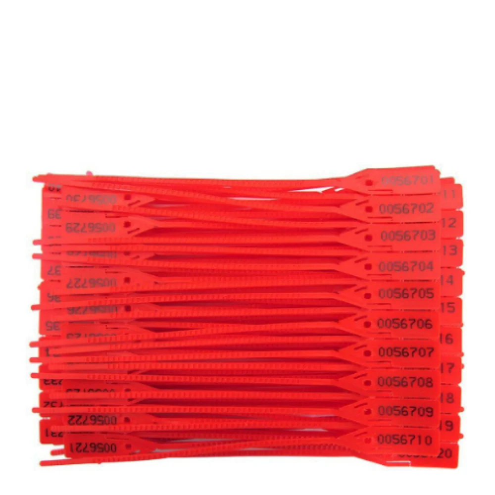 Lacre P/ Malote C/100 Unidades 23 CM Vermelho