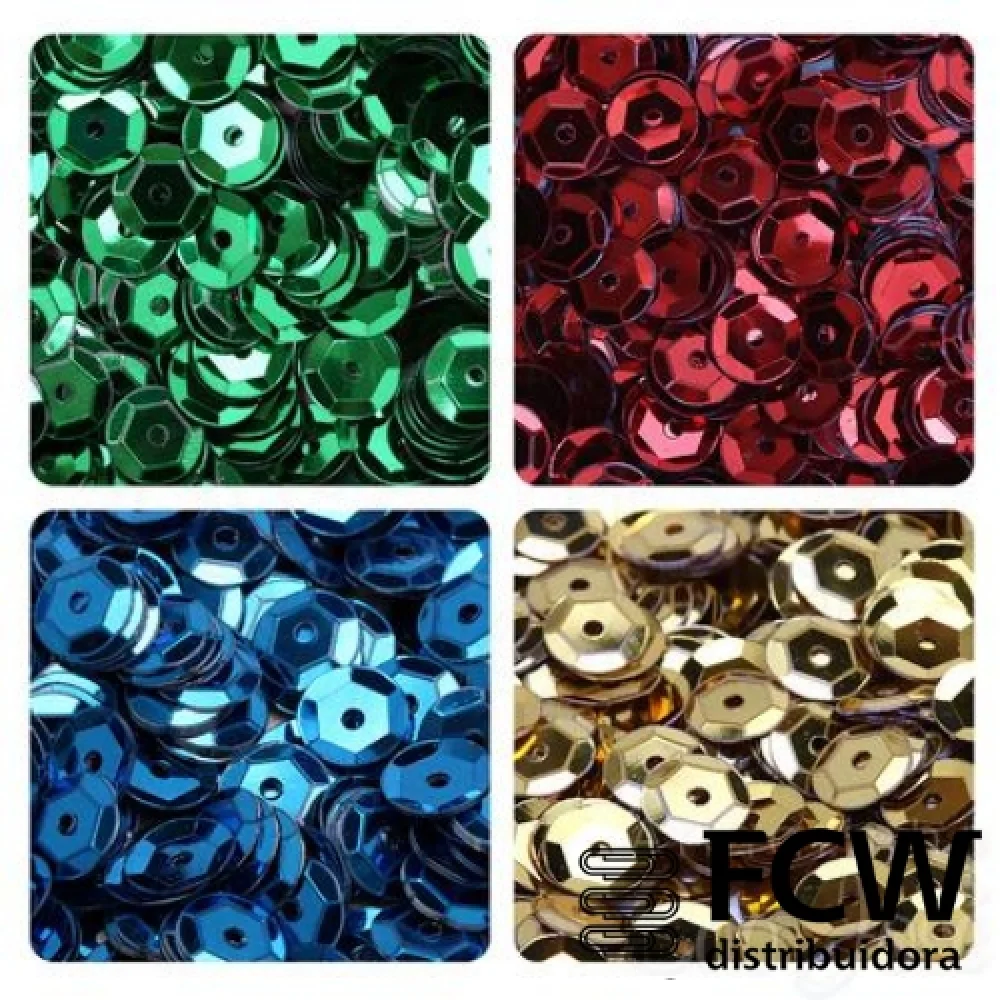 Lantejoula Nr.10 C/ 10 Gr. 01 Cor Cada Tubo