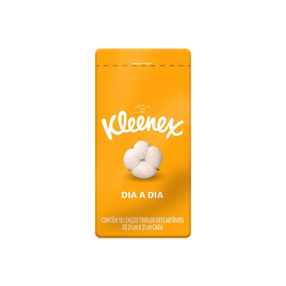 Lenco de Papel Triplo Pct. 10 Unid. 21Cm X 21Cm