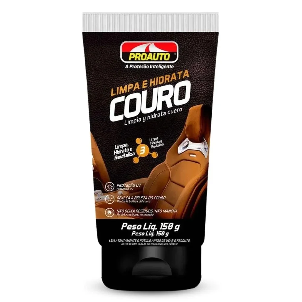 Limpa Couro e Hidrata 150 ML 3 em 1 Limpa / Hidrata / Revitaliza