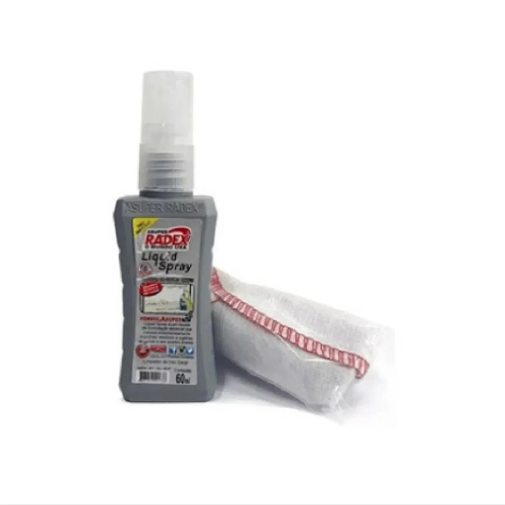 Kit Limpador Liquid Spray  com 10unid 60 ML Radex