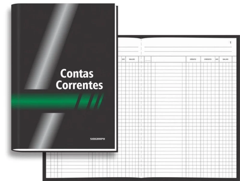 Livro Conta Corrente Oficio 50 Folhas