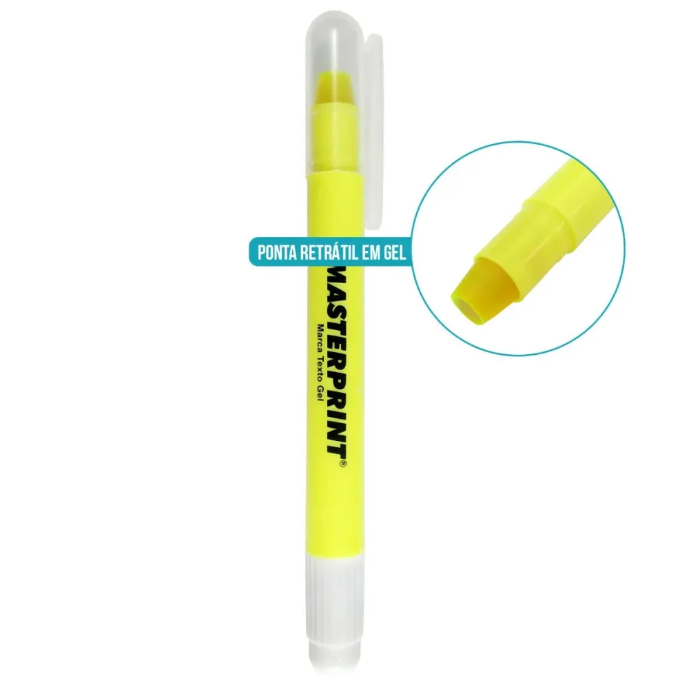 Marca Texto Amarelo Gel Masterprint