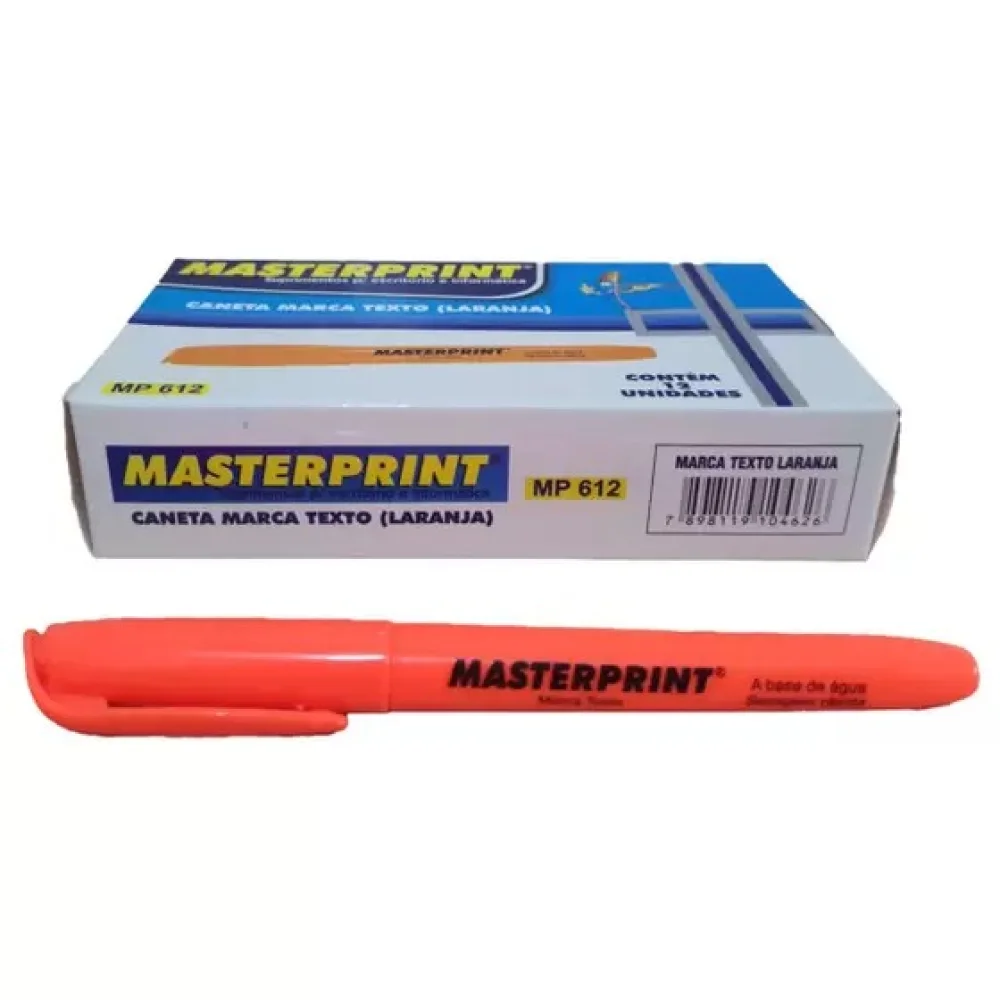 Marca Texto Laranja Masterprint