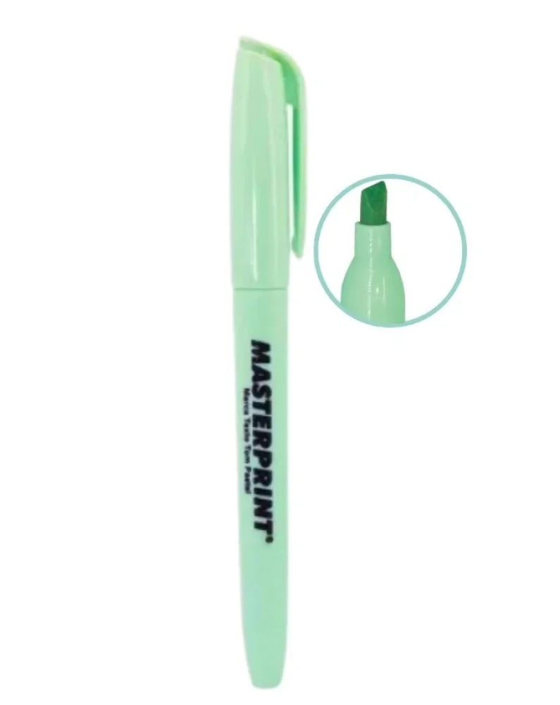 Marca Texto Verde Tom Pastel Masterprint