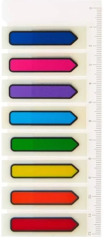 Marcador de Paginas Setas 8 Cores 15 Fls Cada Cor Maxprint