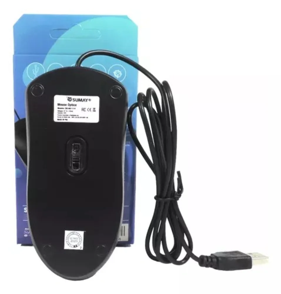Mouse Optico Usb C/Scroll Preto Sm-Mo1310 Sumay