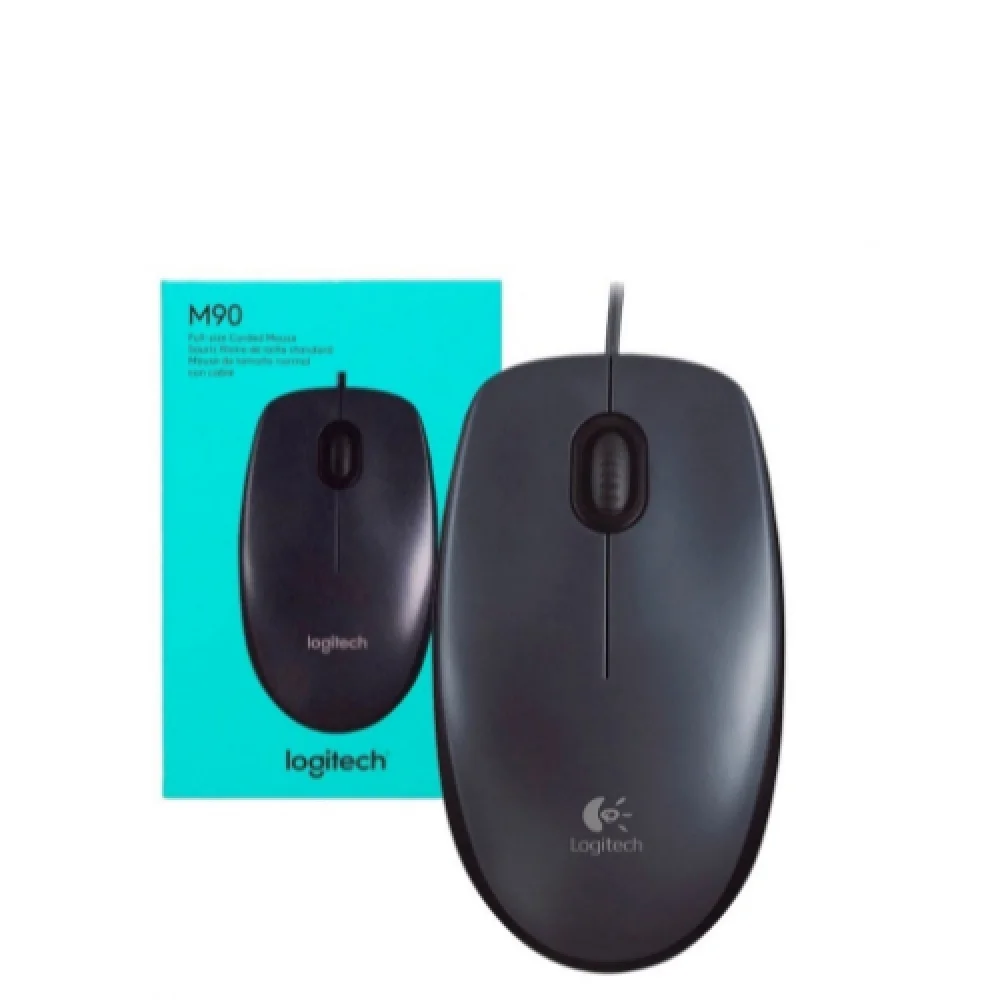 Mouse Optico Usb Preto M90 Logitech