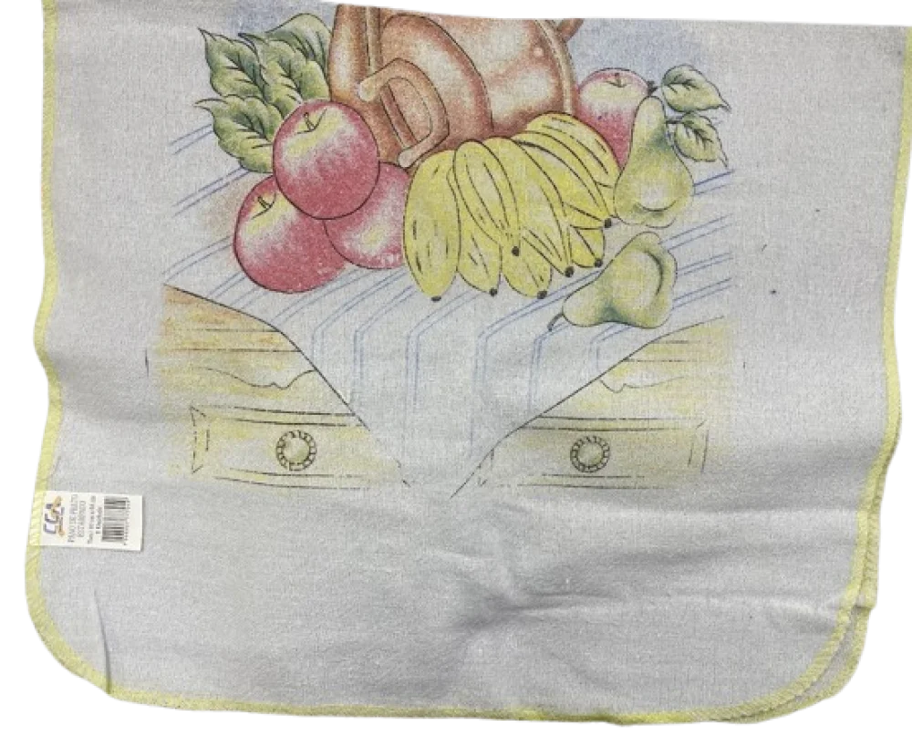 Pano de Prato Estampado com Borda Tamanho 40X64 CM