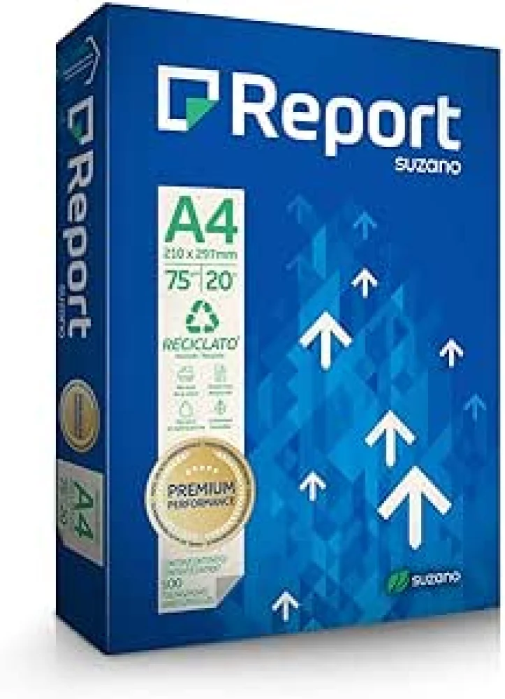 Papel A4 Reciclato Report 75Grs 210X297 Pct. C/500 Fls