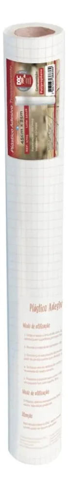 Papel Auto Adesivo Transp. 45Cm C/25 Metros Dac Ref 1704