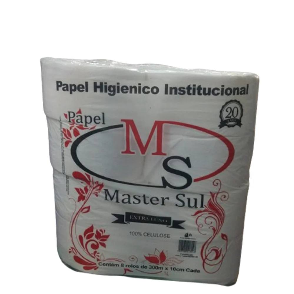 Papel Higiênico Extra Luxo Master Sul Rolão C/08X300X10Cm