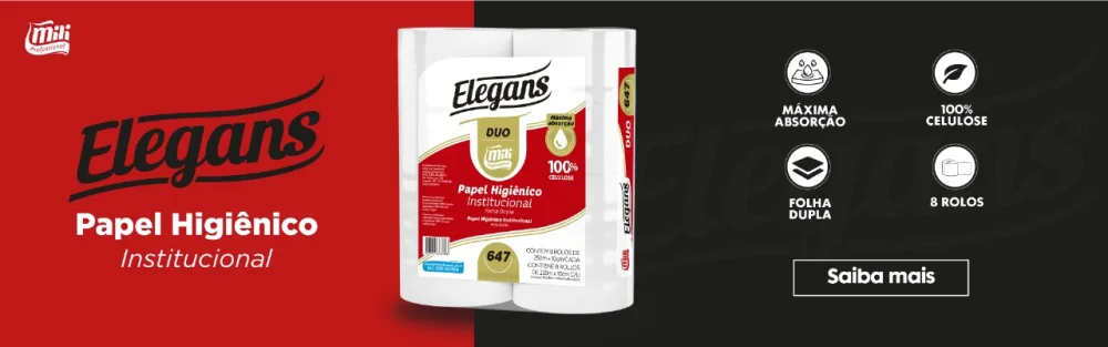 Papel Higienico Folha Dupla Mili Rolao C/ 08X250X10Cm