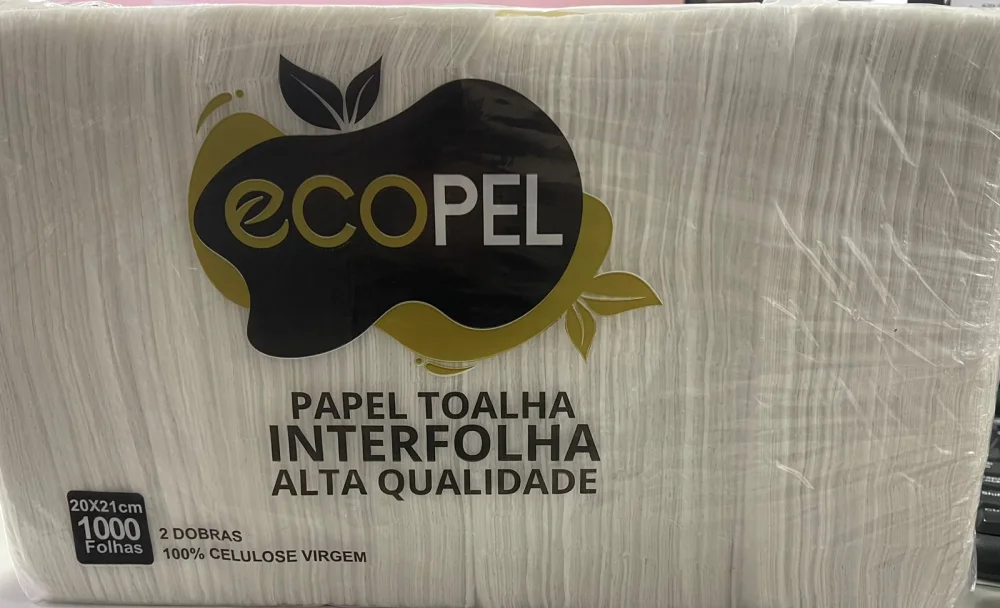 Papel Toalha Bco Extra Luxo 100 % Celulose 20X21Cm 1.000 Folhas