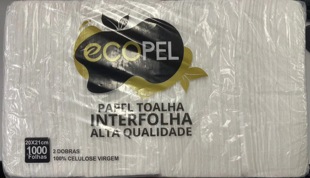 Papel Toalha Bco Extra Luxo 100 % Celulose 20X21Cm 1.000 Folhas
