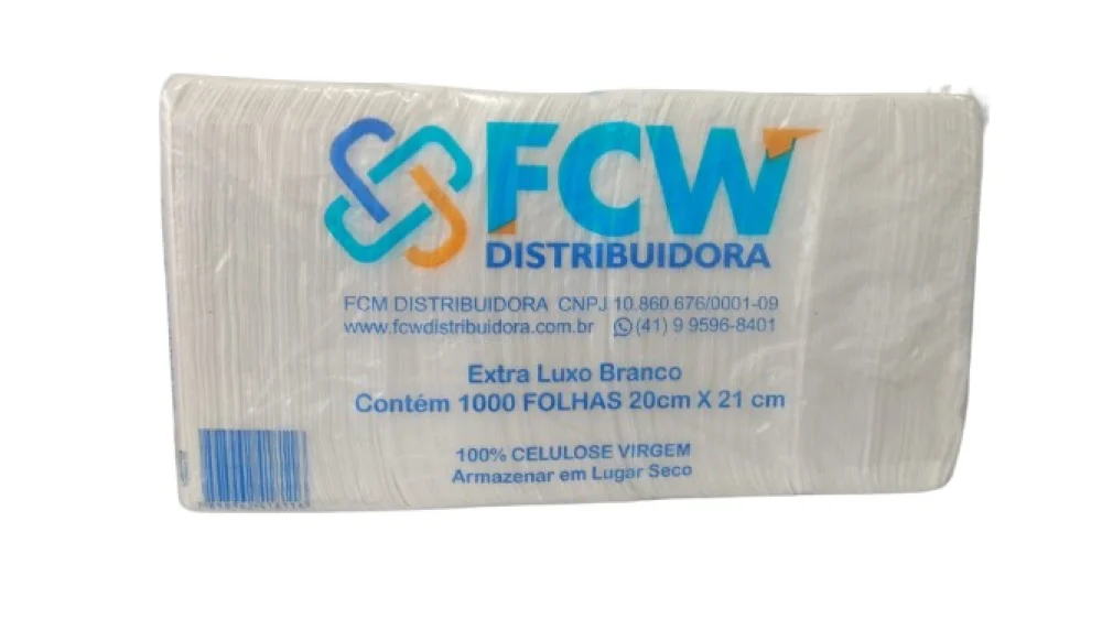 Papel Toalha Bco Extra Luxo 20X21Cm 1.000 Folhas Fcw