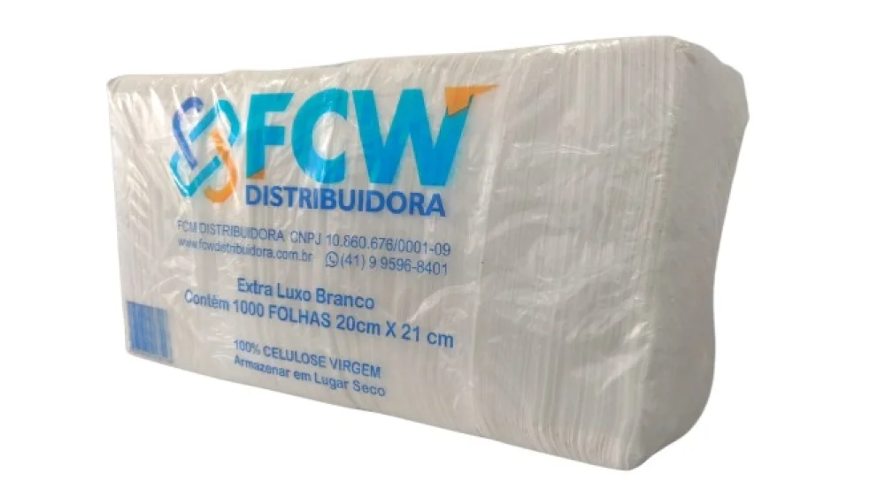 Papel Toalha Bco Extra Luxo 20X21Cm 1.000 Folhas Fcw