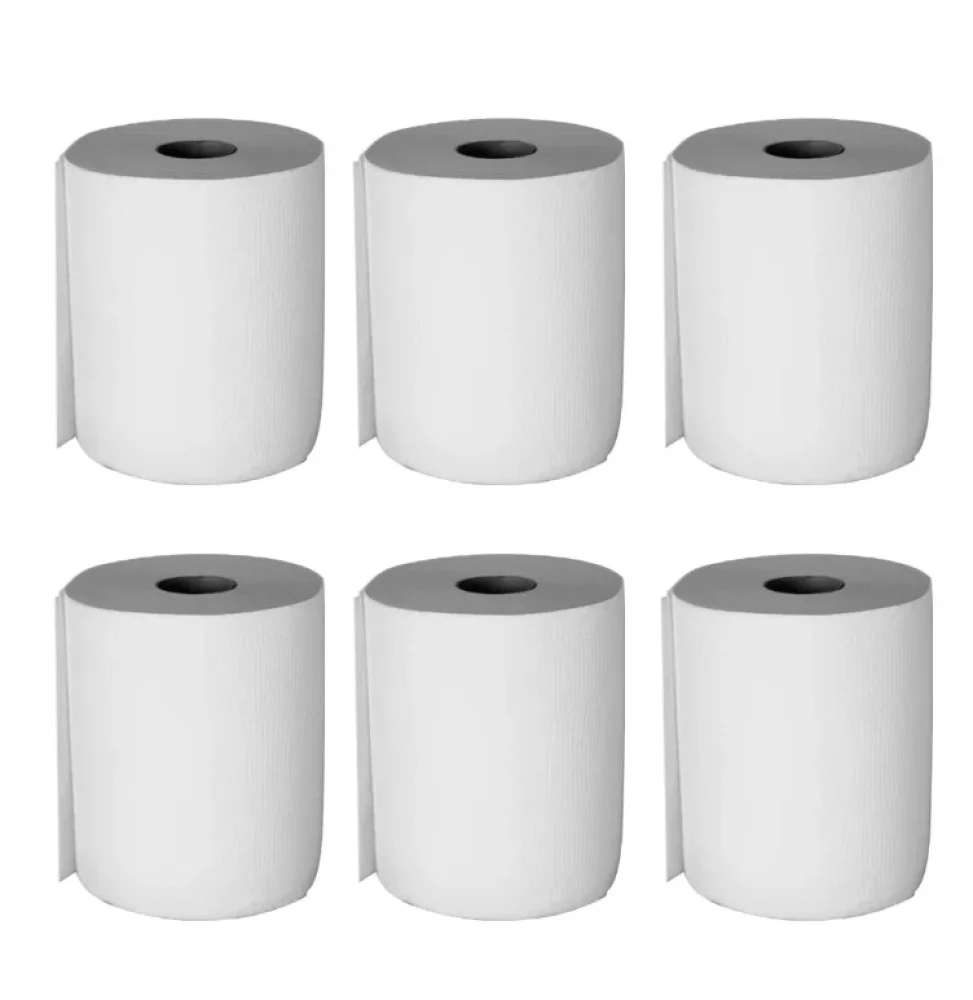 Papel Toalha Bobina Bco Mili Ref 620C/ 06 Rls 20Cmx200Mts 27 Grs