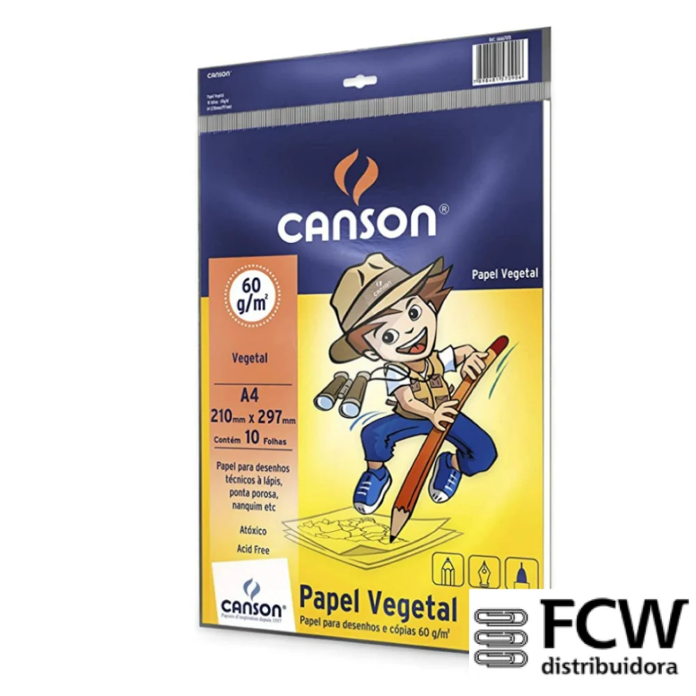 Papel Vegetal A4 112 Gramas Usa C/ 10 Folhas