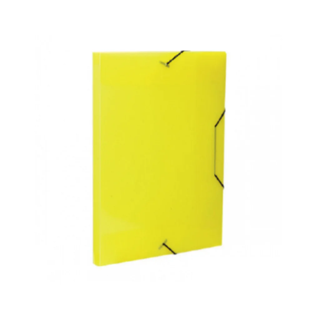 Pasta Aba Elástica Pvc 5,5 CM dello Fine Amarela dello