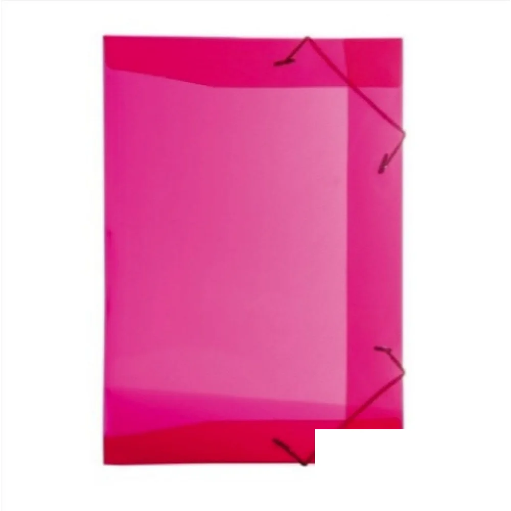 Pasta Aba Elástico Pvc Oficio S/ Lombada Vermelha Dac