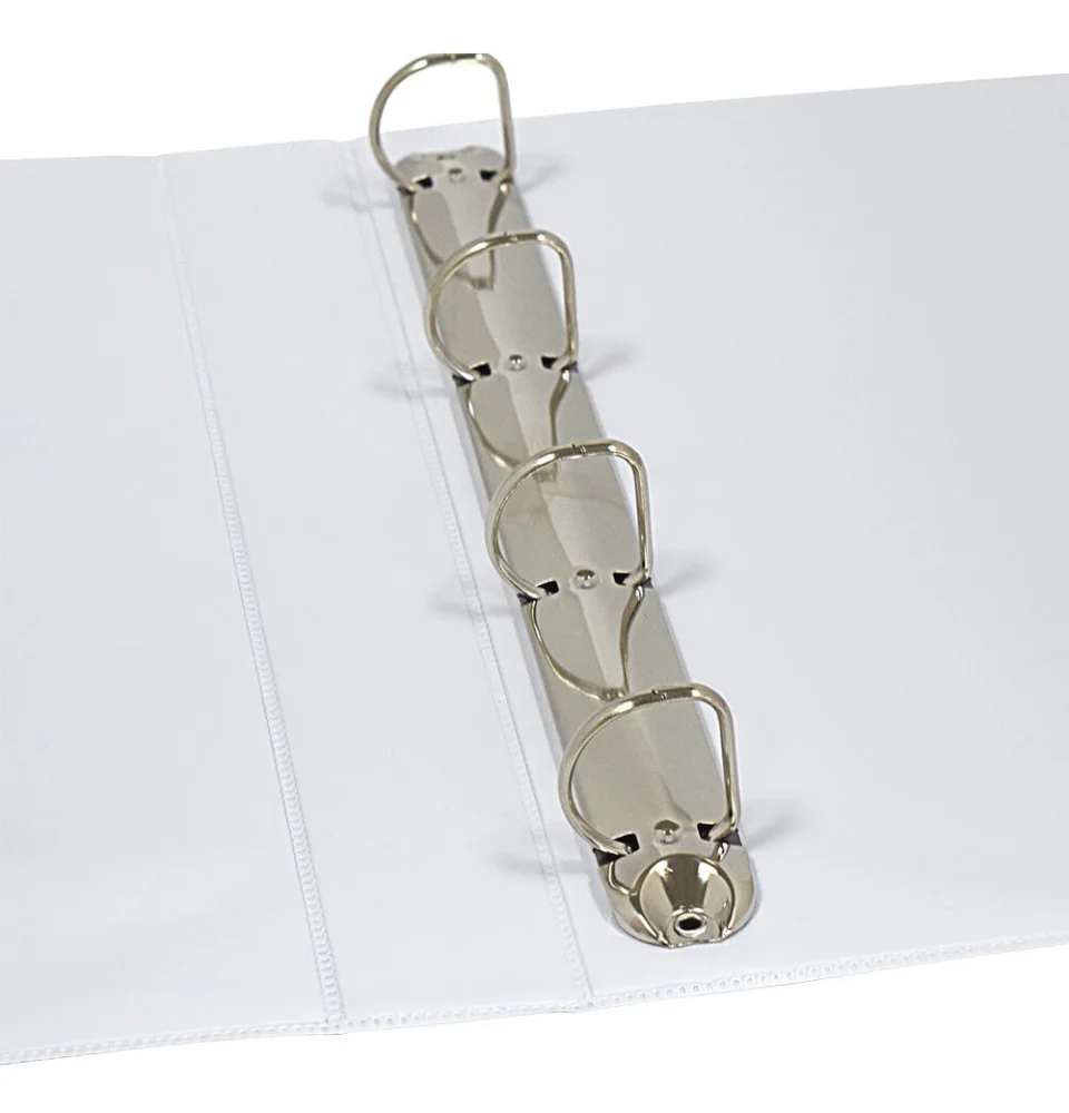 Pasta Fichario Plastificada C/Argola 75 MM Branca Ref 7067 Br