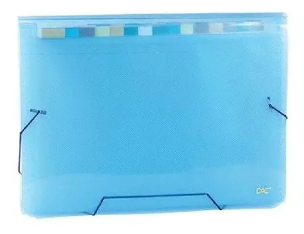 Pasta Sanfona A4 31 Div. Azul