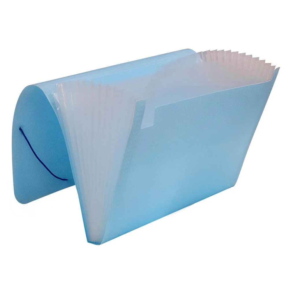 Pasta Sanfona A4 31 Div. Azul