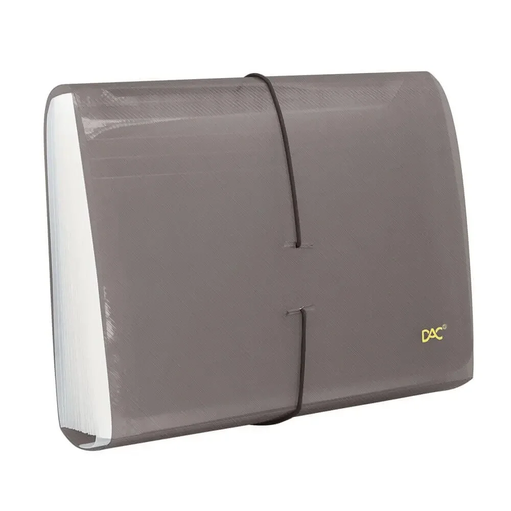 Pasta Sanfona Duplicata 1/31 Pvc Fumê Dac