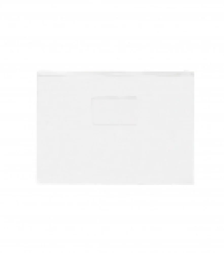 Pasta Ziper Slide com Porta Cartao 24,5 X 33,0 Dz32 Cristal Yes