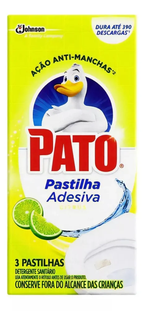 Pastilha Adesiva 03 Unid Pato Purific Citrus