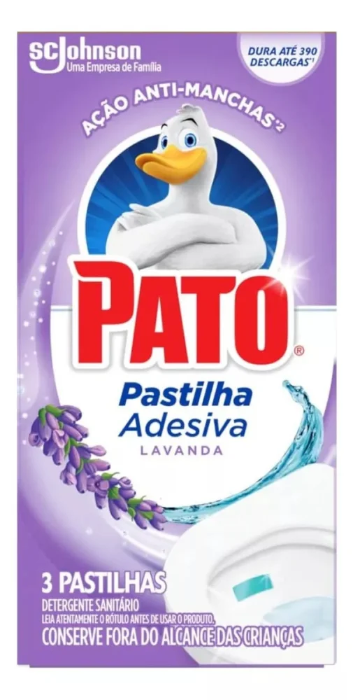 Pastilha Adesiva 03 Unid Pato Purific Lavanda