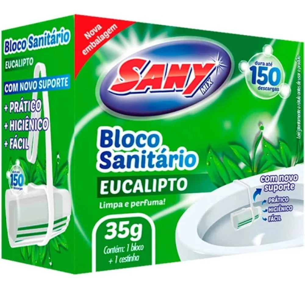 Pedra Sanitaria Sany Eucalipto com Rede
