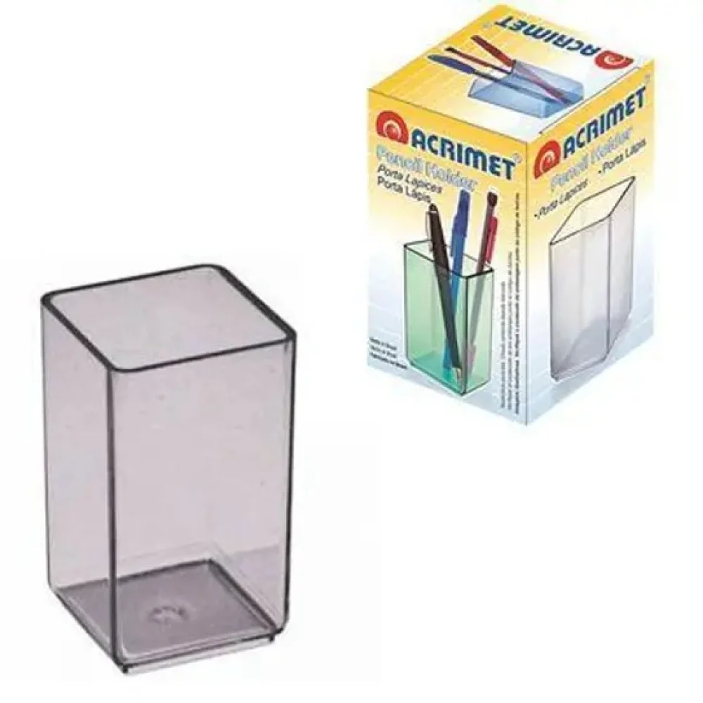 Porta Lapis Acrilico Fume Acrimet Ref 933