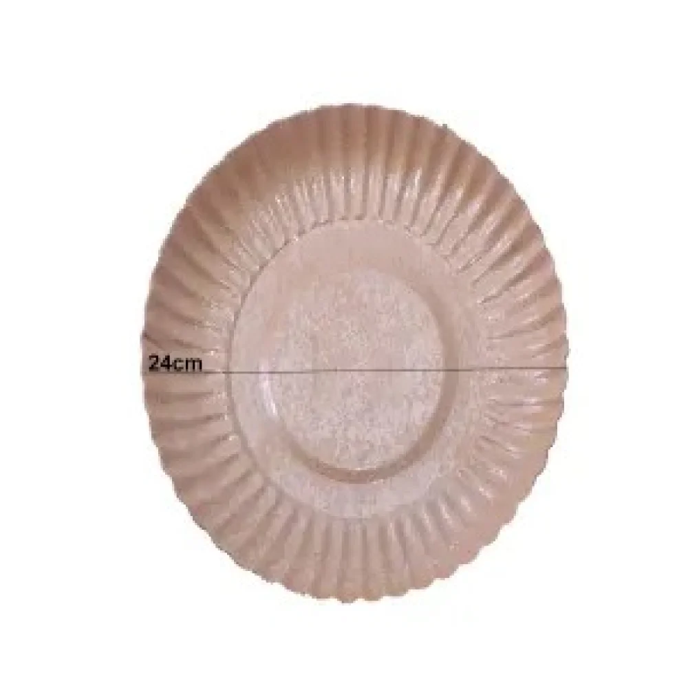 Prato Descartavel Papel 24 CM Eco com 10 Unidades