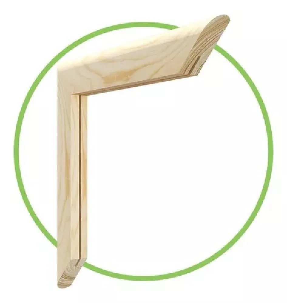 Quadro Branco 60X90 Moldura Pinus