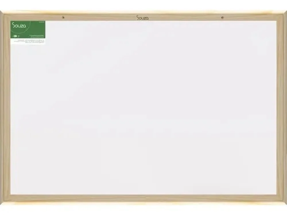 Quadro Branco 60X90 Moldura Pinus