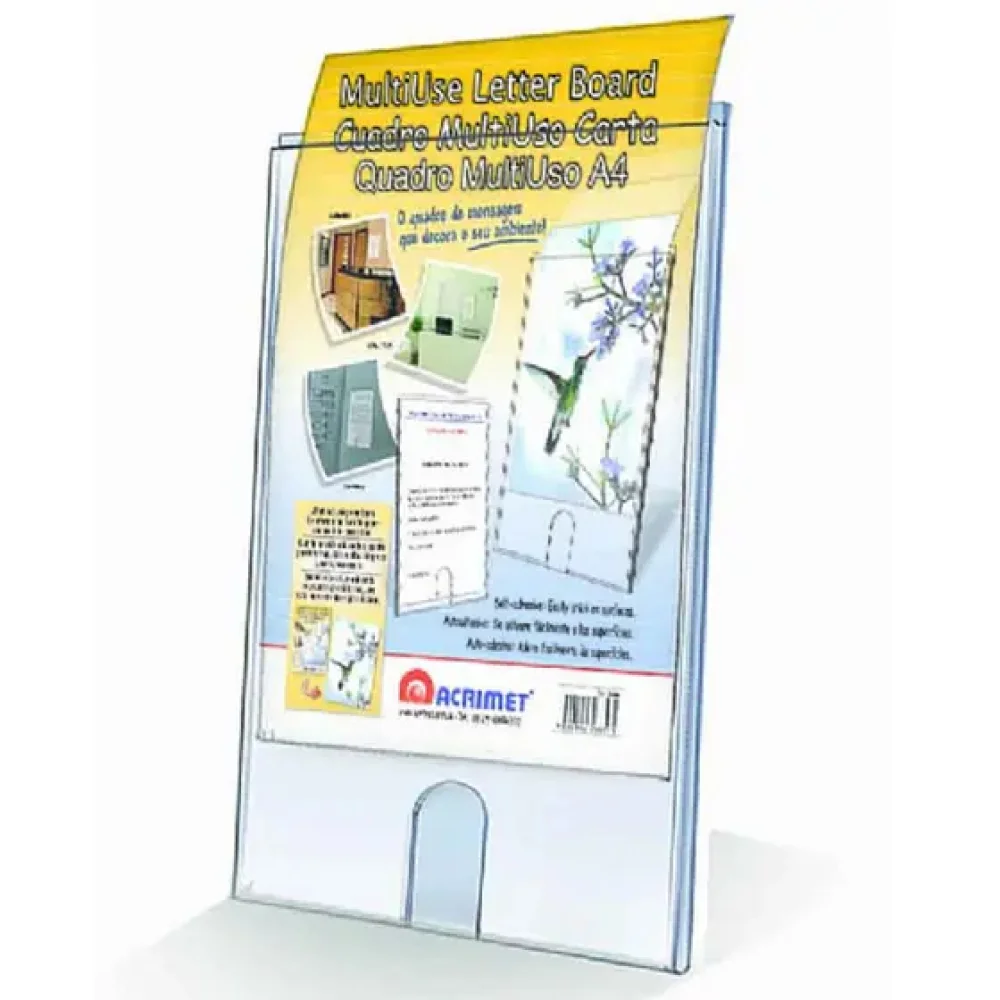 Quadro Multiuso de Acrílico Adesivo A4 Acrimet Ref .865